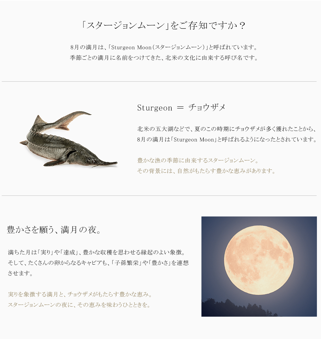 「スタージョンムーンをご存じですか？」